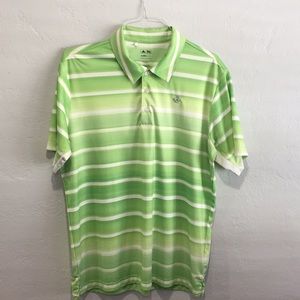 Adidas gold ultimate 365 climacool striped polo